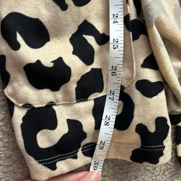 “Cozy: Animal Print Cardigan Sweater size small” - Picture 7 of 7